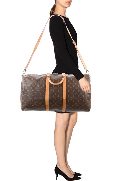 louis vuitton black keepall bandoulière bag|Louis Vuitton Keepall bandouliere monogram.